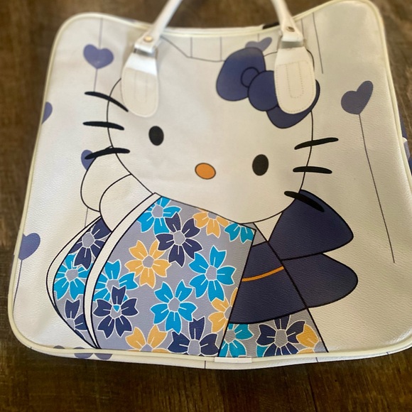 Hello Kitty Nylon Tote Bag Snack Food - Picture 6 of 6